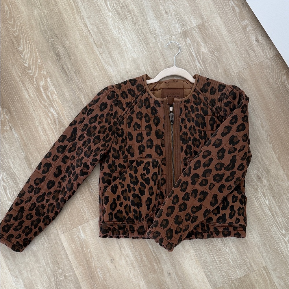 Blank NYC Animal Print Bomber Jacket